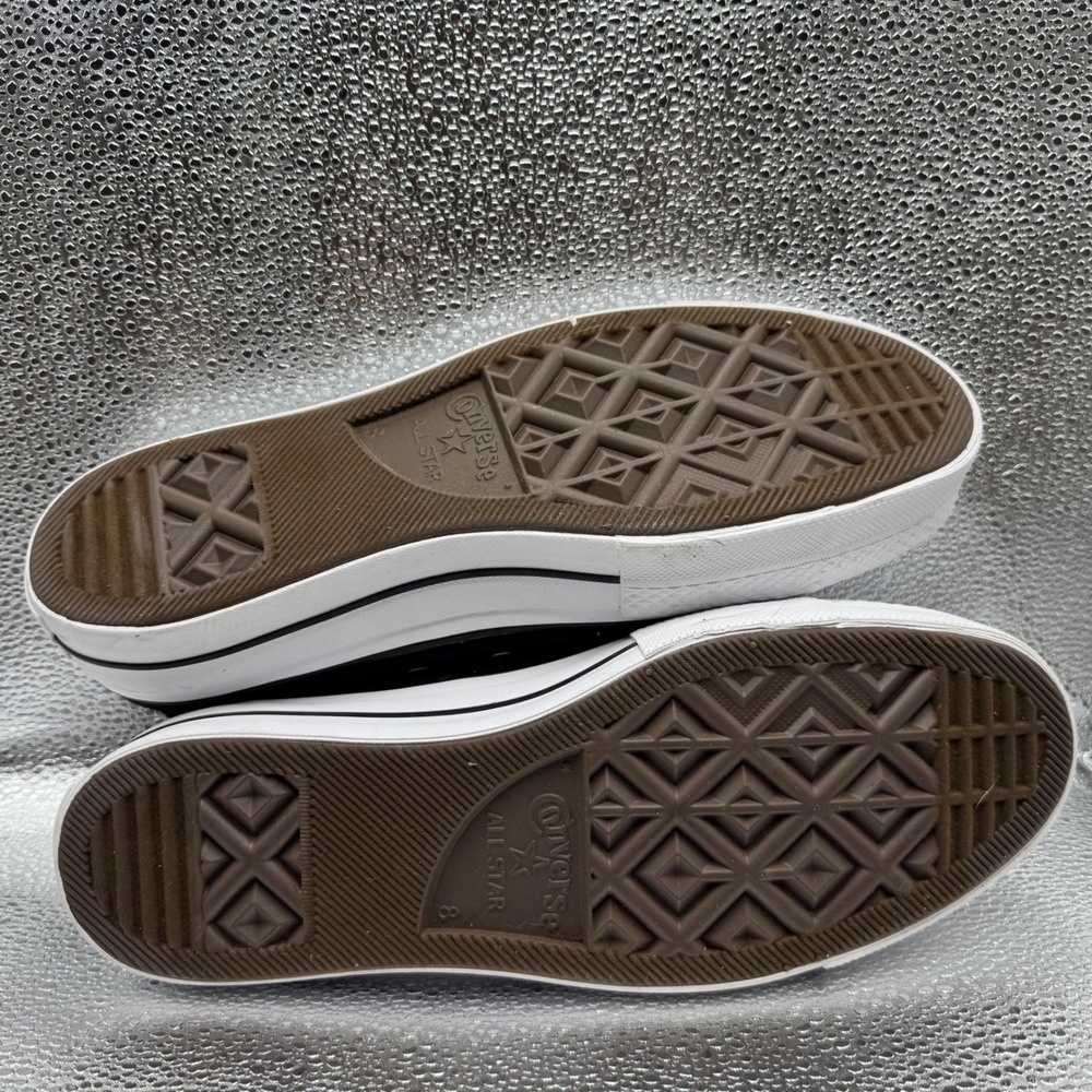 Size 10 Converse All Star Lift Platform Women Black Excellent Canvas Sneakers - Picture 11 of 11